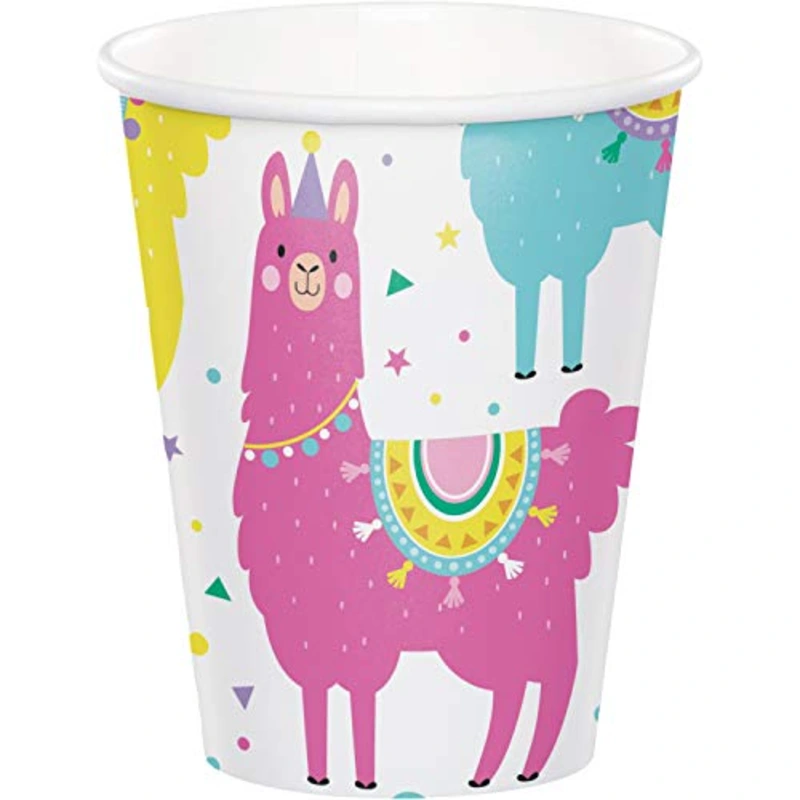 Creative Converting Llama Party Cups, 8 ct, multicolor, 9-oz